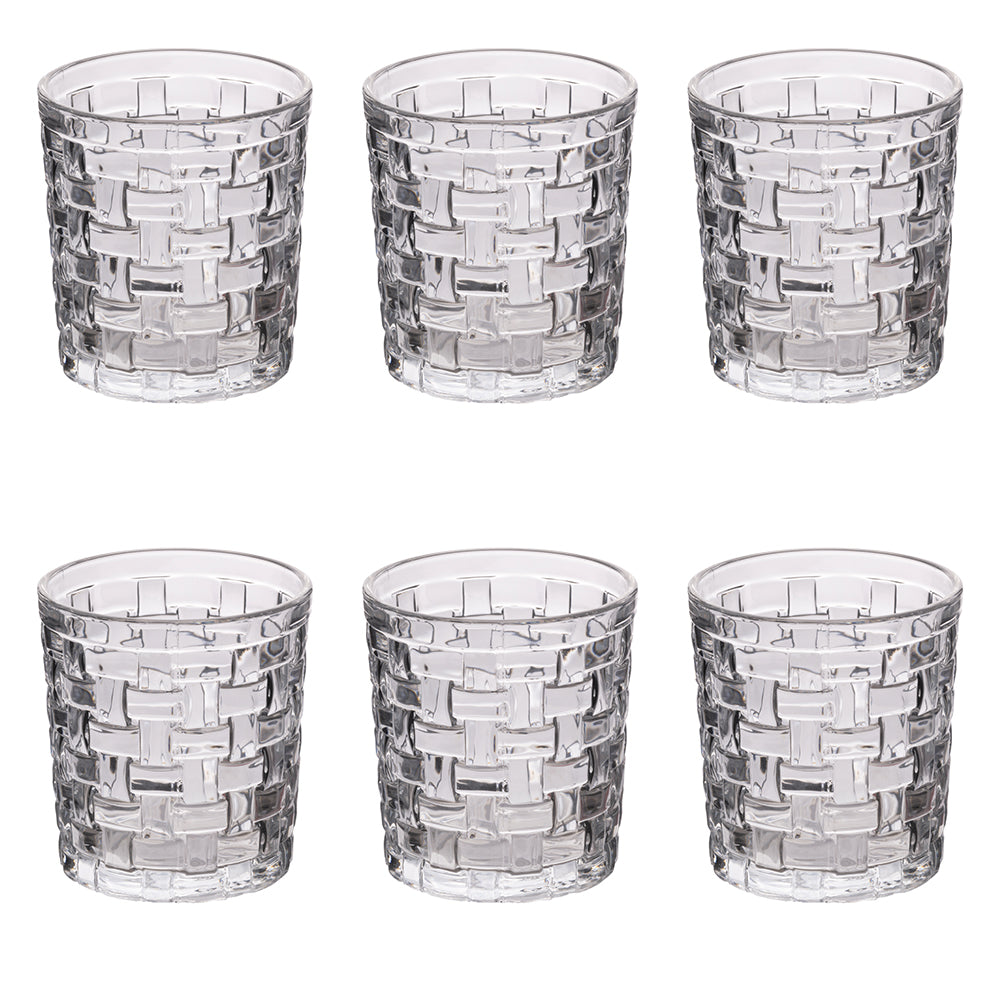 Villa d Este Home Tivoli Set 6 bicchieri acqua in vetro 275 ml Cottage