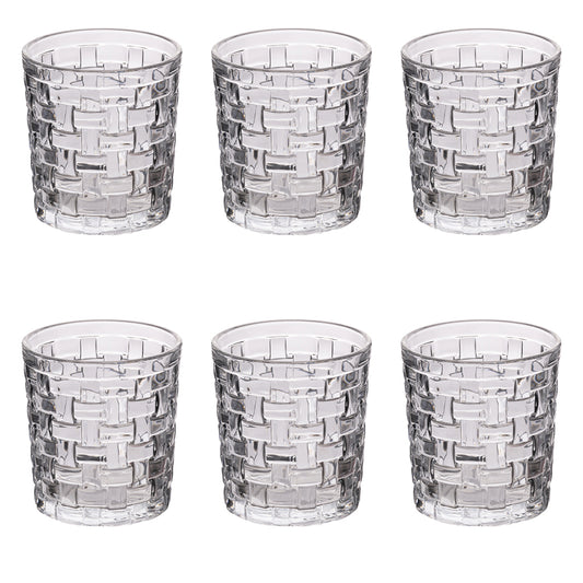 Villa d Este Home Tivoli Set 6 bicchieri acqua in vetro 275 ml Cottage