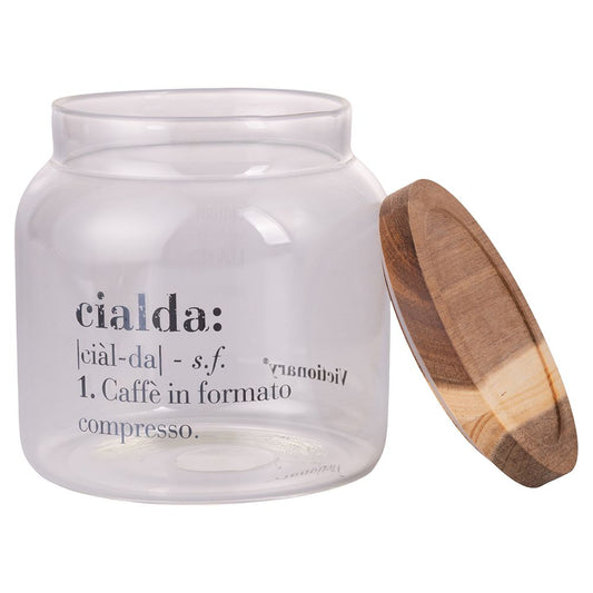 Barattolo "CIALDA" in borosilicato e acacia, Villa d Este Home Tivoli Victionary (Copia)