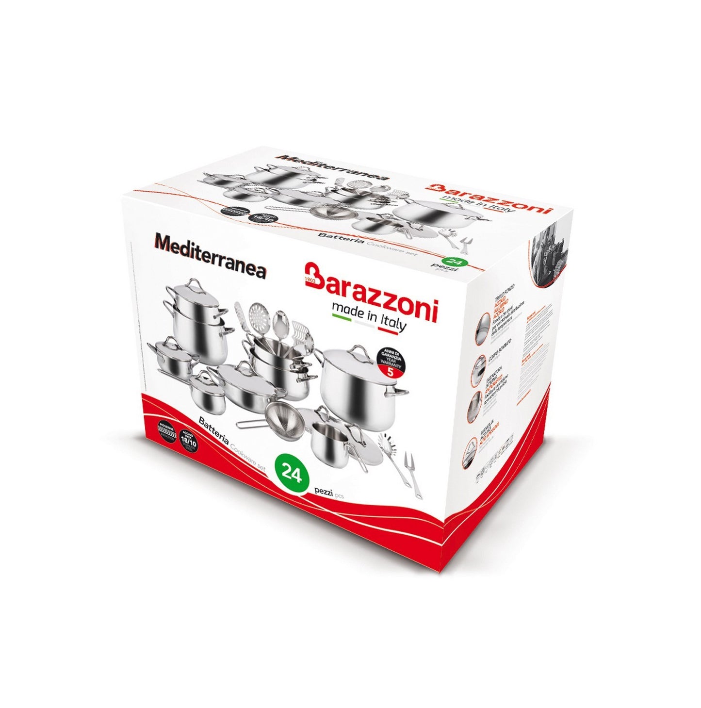 Batteria Barazzoni Mediterranea 24 pz. comp. A