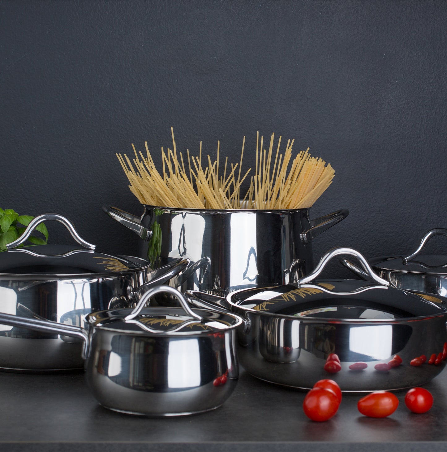 Batteria Barazzoni Sapore Italiano 11 pz acciao inox 18/10