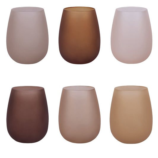 Set 6 bicchieri acqua 600 ml frosted, Happy Hour Chocolate Villa d Este Home Tivoli