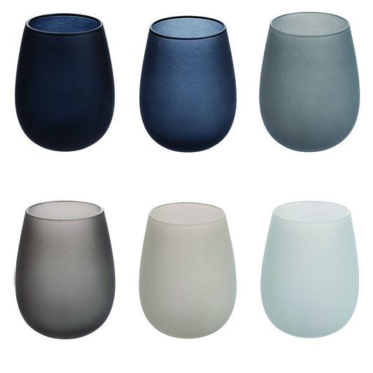 Set 6 bicchieri acqua 600 ml frosted, Happy Hour Stones Villa d Este Home Tivoli