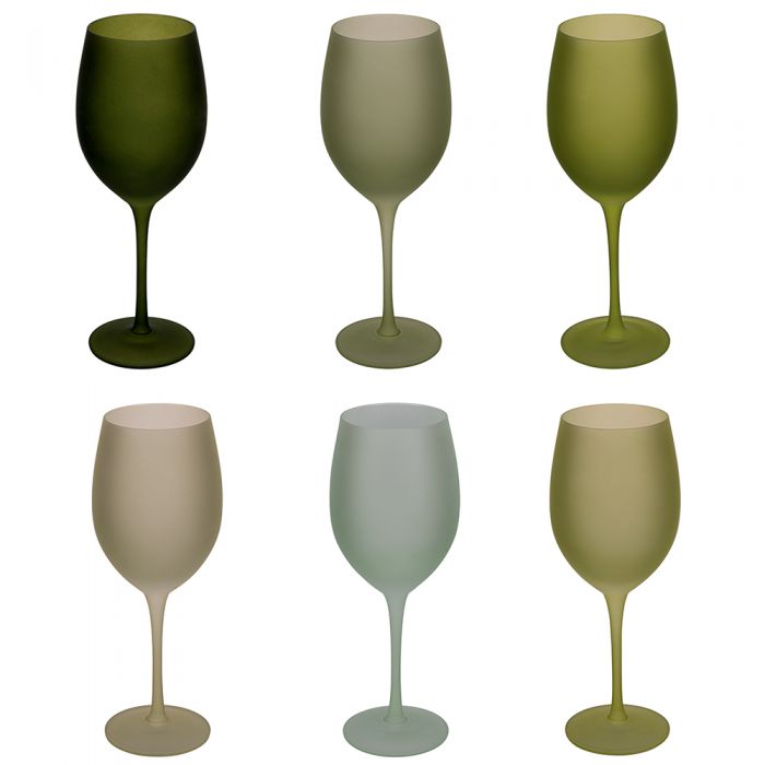 Set 6 calici 650 ml frosted, Happy Hour Greenery Villa d Este Home Tivoli