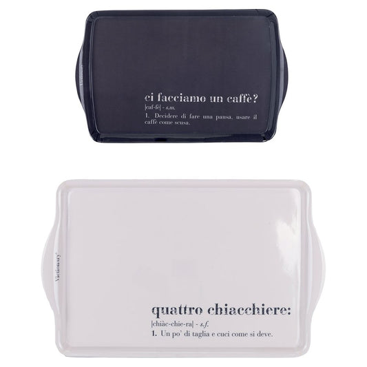 Villa d Este Home Tivoli Set 2 vassoi in melammina, Victionary