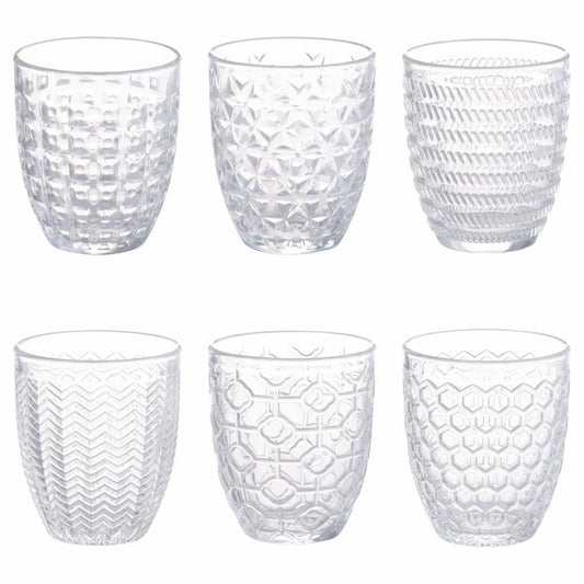 Villa d Este Home Tivoli Set 6 bicchieri 380 ml, Geometrie LIGHT