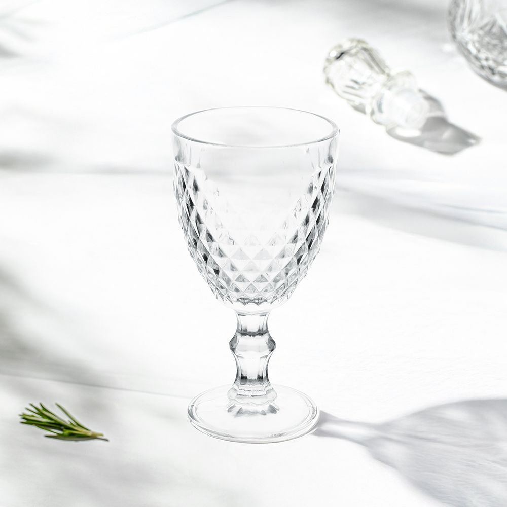 Villa d Este Home Tivoli Set 6 calici vino 340 ml in vetro, Madame