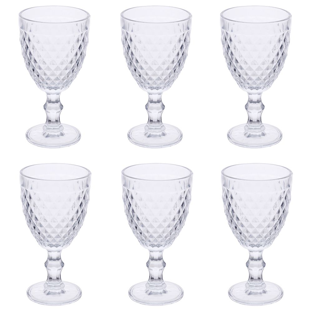 Villa d Este Home Tivoli Set 6 calici vino 340 ml in vetro, Madame
