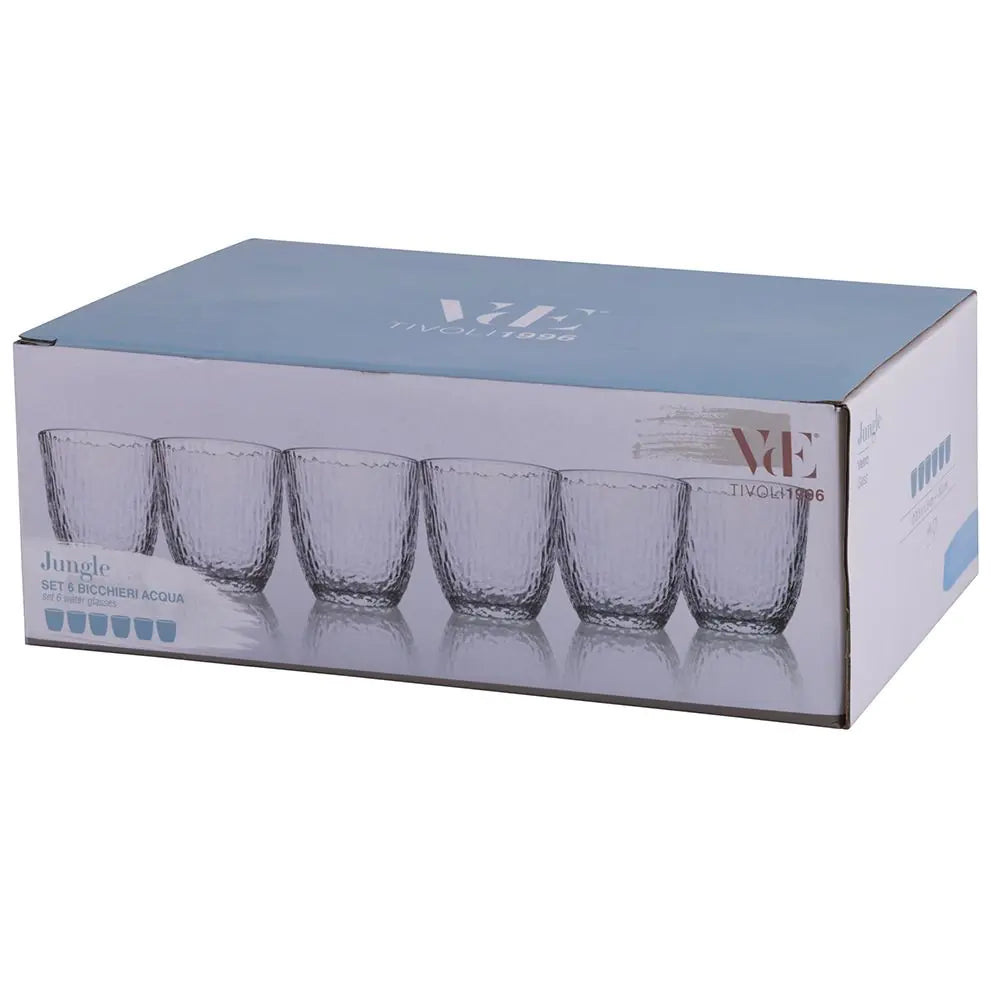 Set 6 bicchieri acqua 300 ml, Jungle Villa d'Este Home Tivoli
