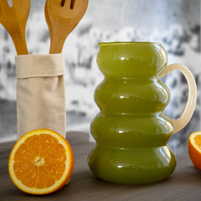 Brocca in vetro. Capacità 1.5L. Colore verde WD LIFESTYLE